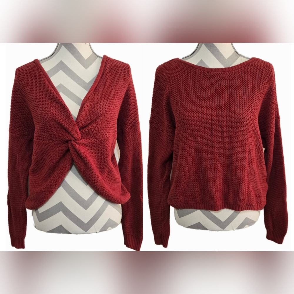Hollister Red Knit Sweater
